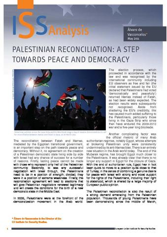 Palestinian reconciliation: a step towards peace and democracy